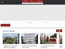 Tablet Screenshot of liveinlima.com